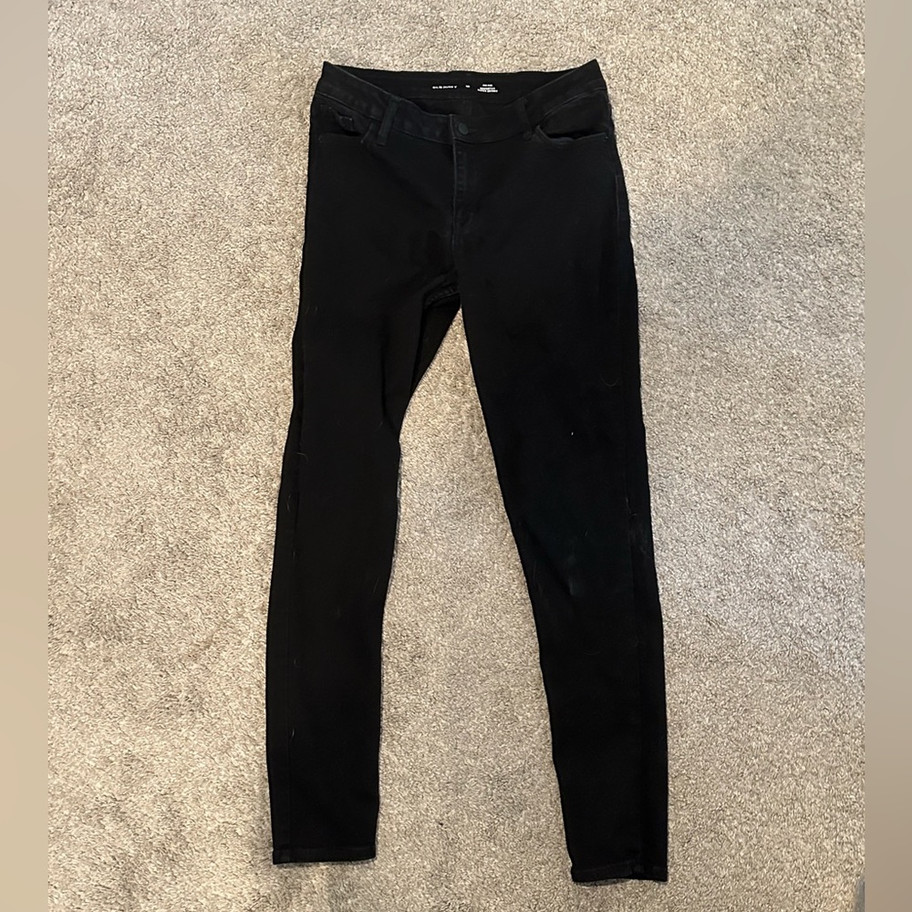 Black old navy high waisted skinny jeans